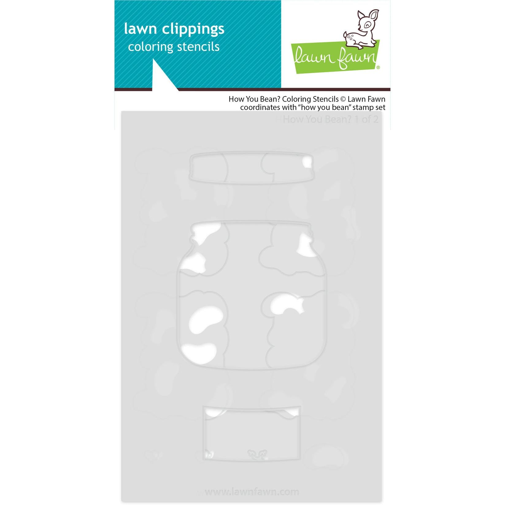 Lawn Fawn - Coloring Stencils - How You Bean?-ScrapbookPal