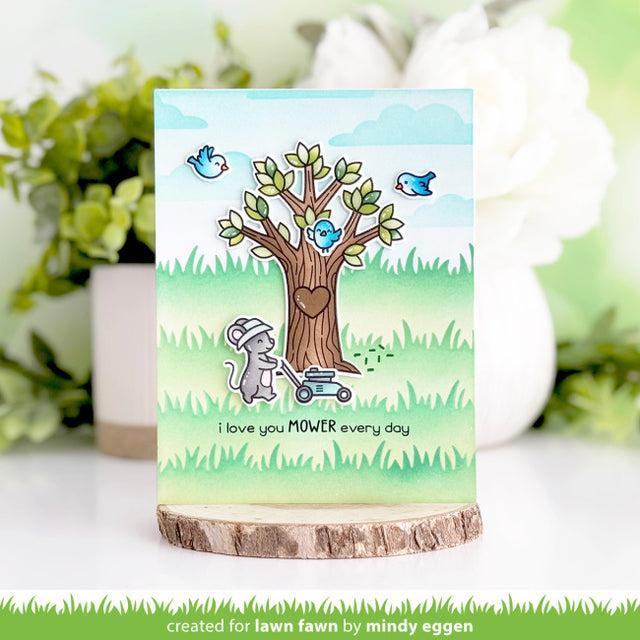 Lawn Fawn - Coloring Stencils - I Love You Mower-ScrapbookPal