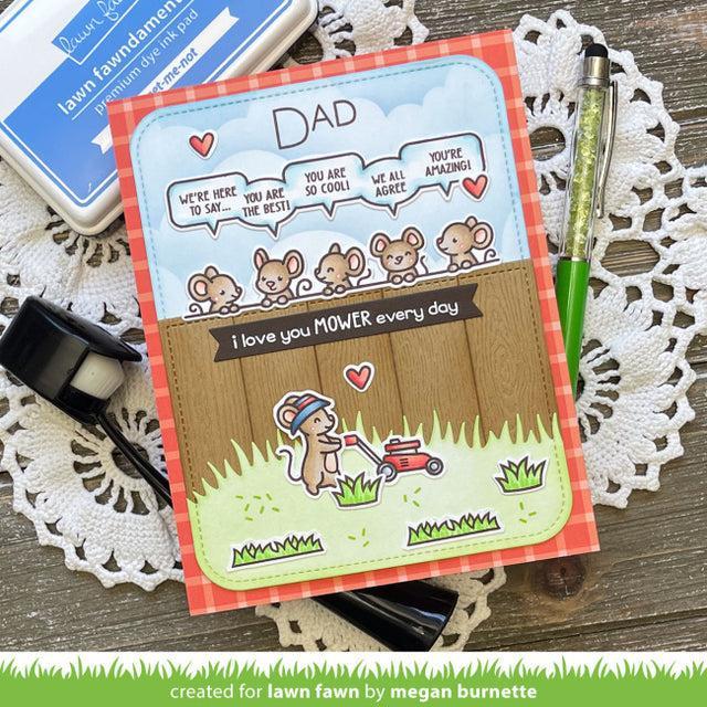 Lawn Fawn - Coloring Stencils - I Love You Mower-ScrapbookPal