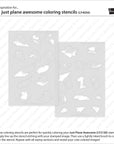 Lawn Fawn - Coloring Stencils - Just Plane Awesome-ScrapbookPal