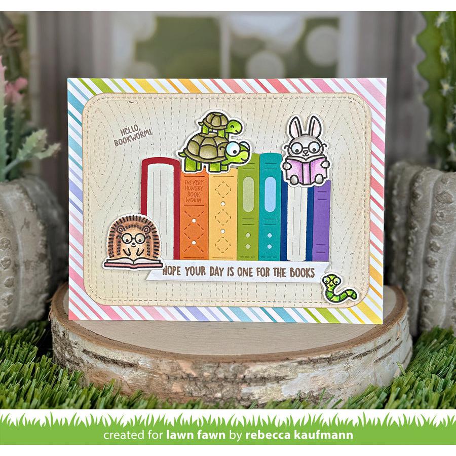 Lawn Fawn - Coloring Stencils - Little Woodland Library Friends-ScrapbookPal