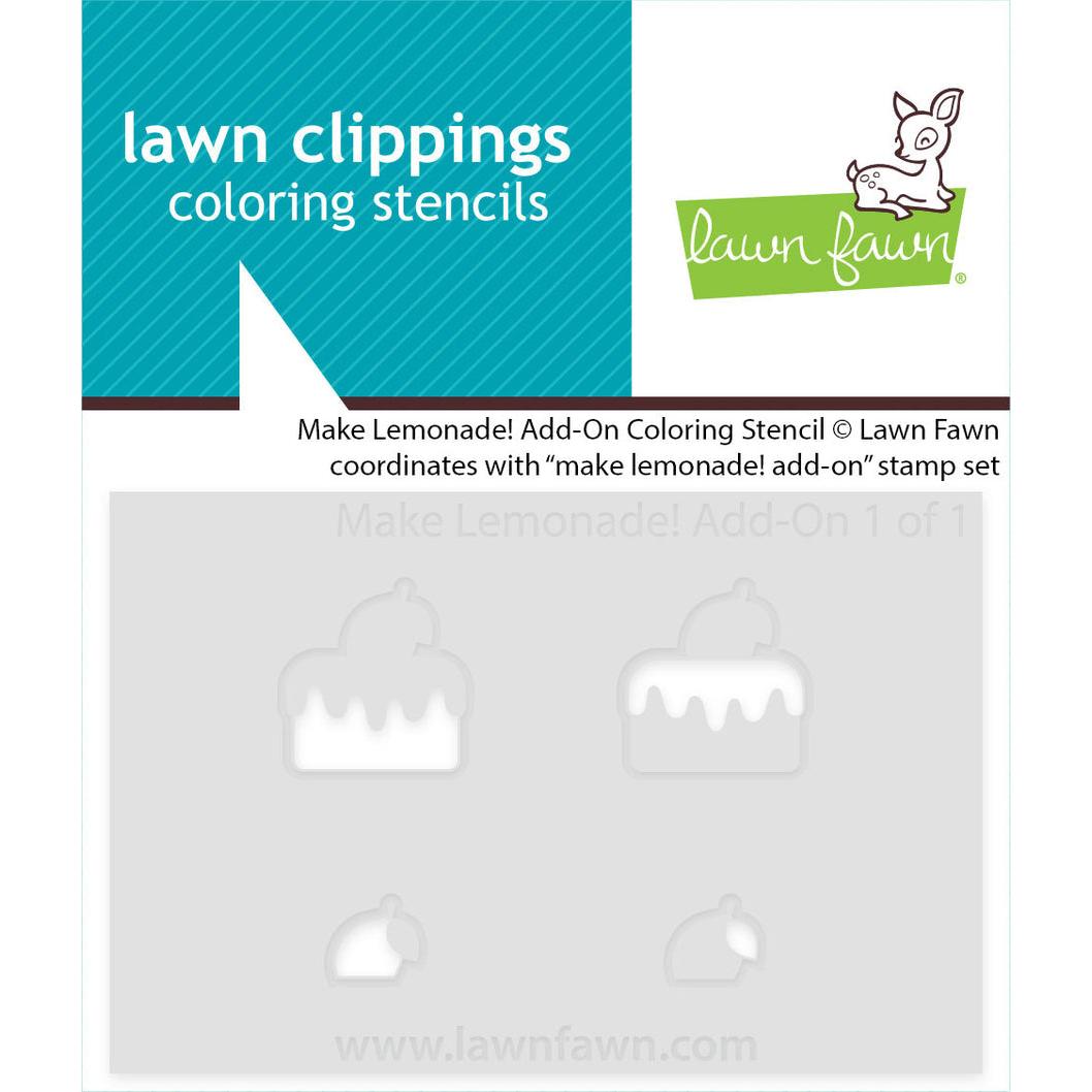 Lawn Fawn - Coloring Stencils - Make Lemonade! Add-On-ScrapbookPal