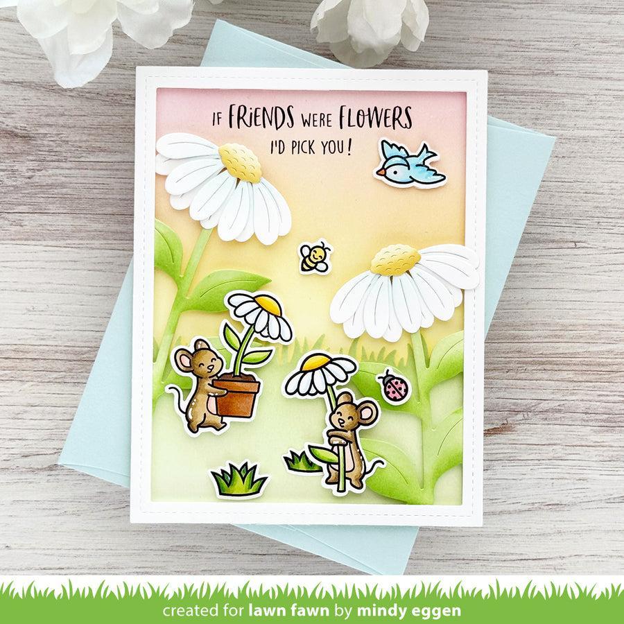 Lawn Fawn - Lawn Cuts - Mice Flowers-ScrapbookPal