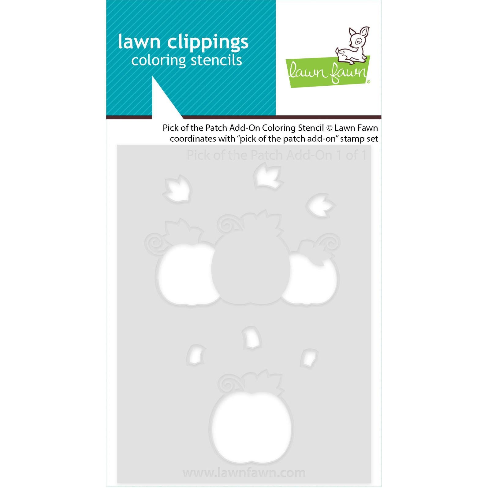 Lawn Fawn - Coloring Stencils - Pick of the Patch Add-on-ScrapbookPal