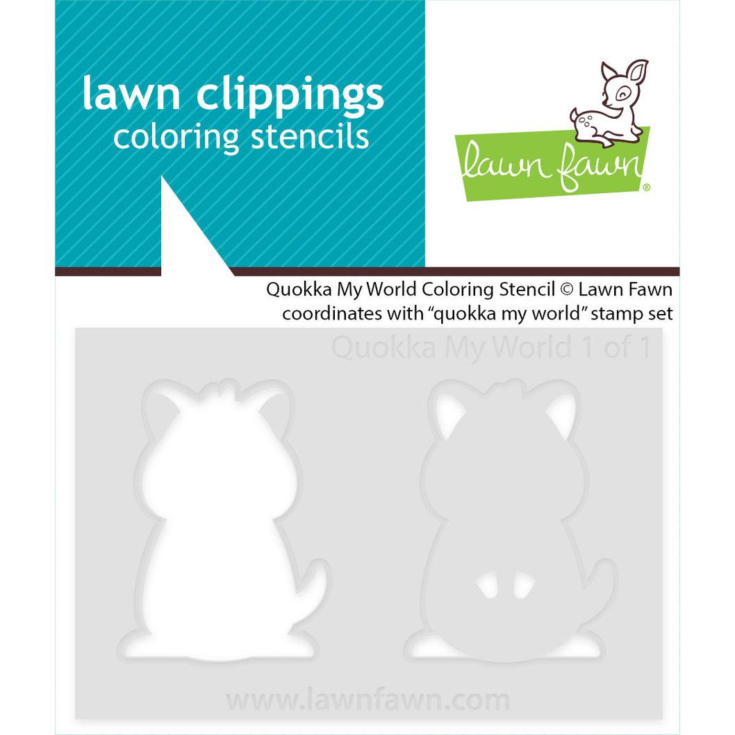 Lawn Fawn - Coloring Stencils - Quokka My World-ScrapbookPal