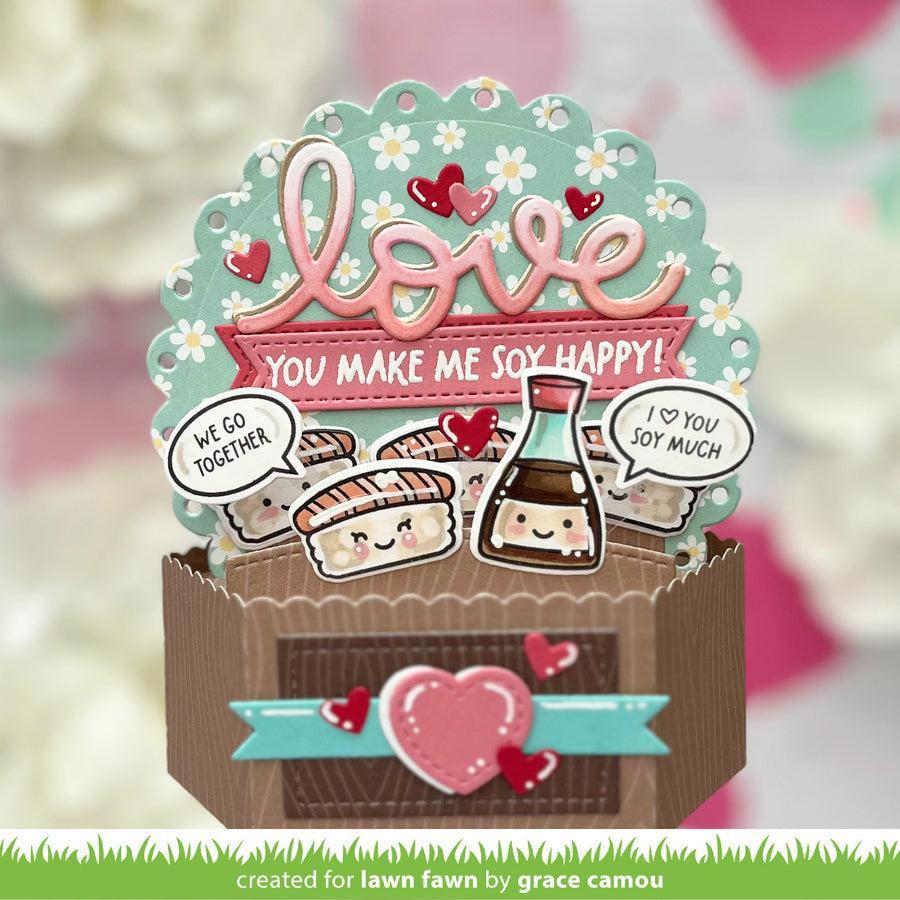 Lawn Fawn - Lawn Cuts - Soy Happy-ScrapbookPal