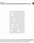 Lawn Fawn - Coloring Stencils - Stamp 'n Stencil Easter Eggs-ScrapbookPal