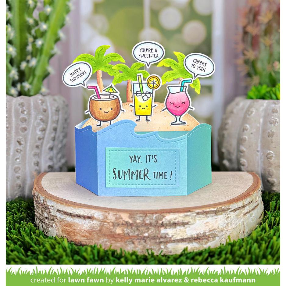 Lawn Fawn - Coloring Stencils - Summer Friends-ScrapbookPal