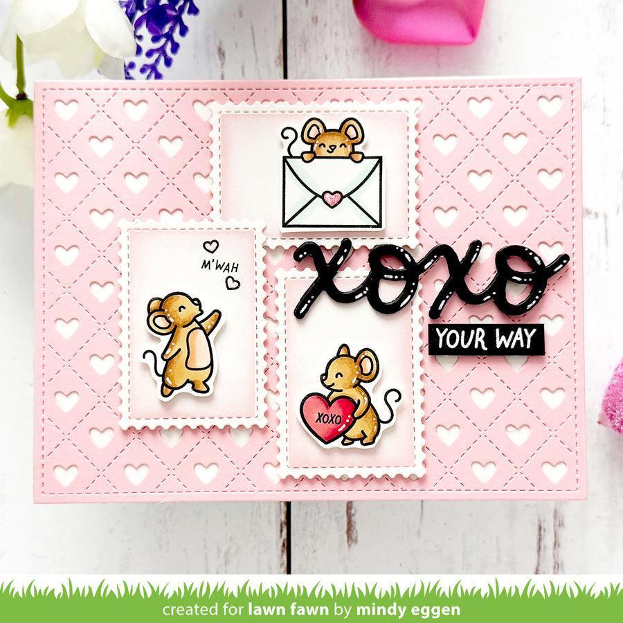 Lawn Fawn - Lawn Cuts - Valentine Mice-ScrapbookPal
