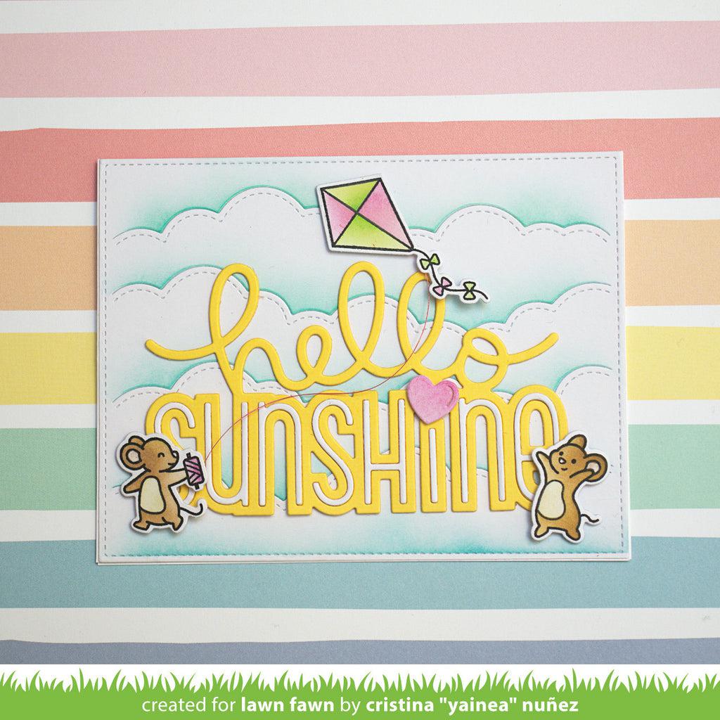 Lawn Fawn - Coloring Stencils - Whoosh, Kites!-ScrapbookPal