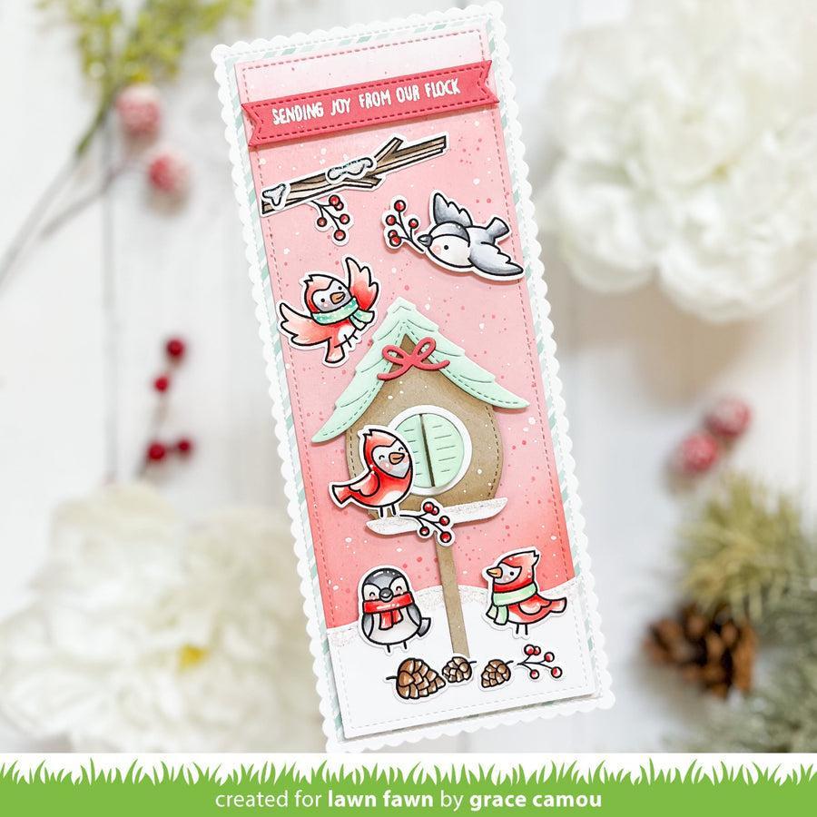 Lawn Fawn - Coloring Stencils - Winter Birds-ScrapbookPal