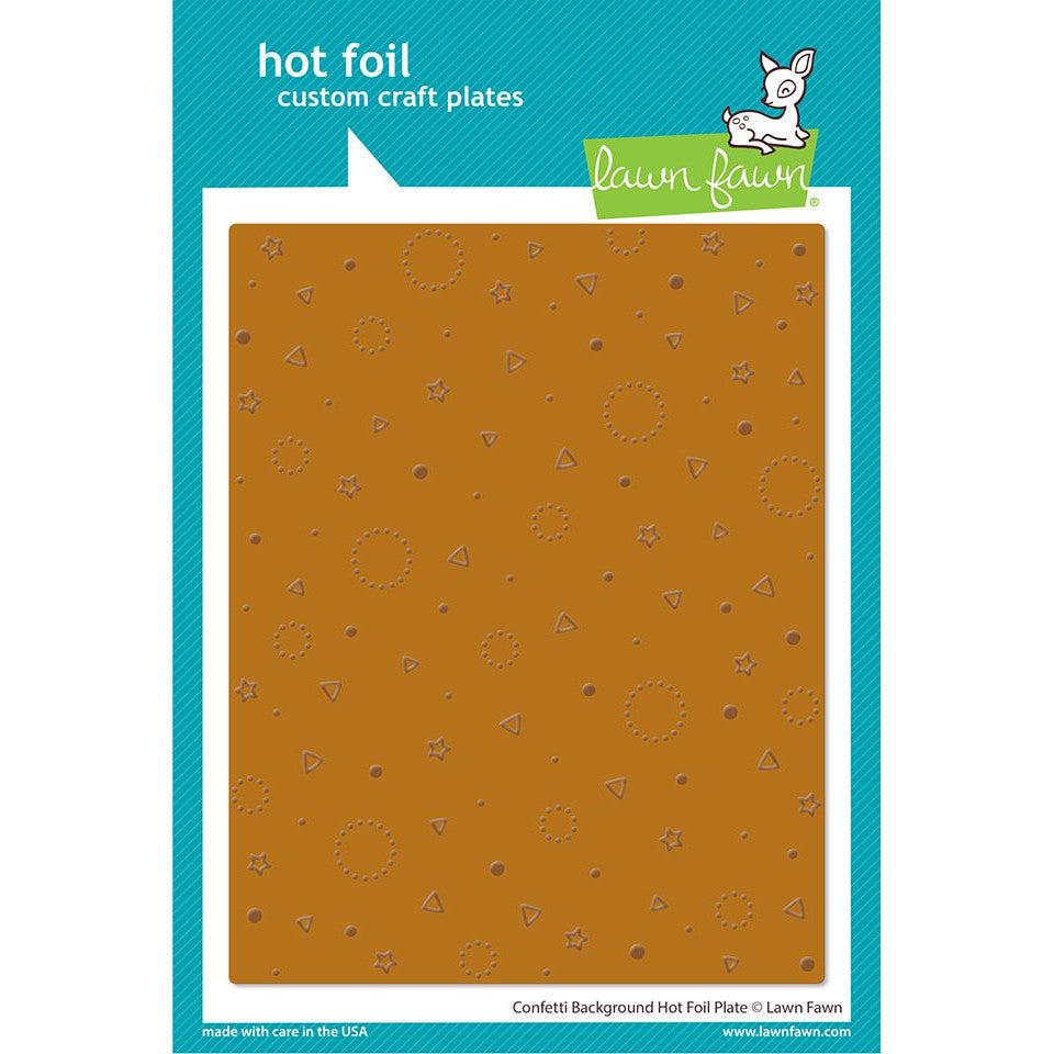 Lawn Fawn - Hot Foil Plates - Confetti Background-ScrapbookPal