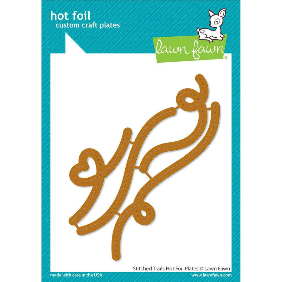 Lawn Fawn - Hot Foil Plates - Stitched Trails-ScrapbookPal
