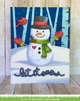 Lawn Fawn - Hot Foil Plates - Winter Big Scripty Words-ScrapbookPal