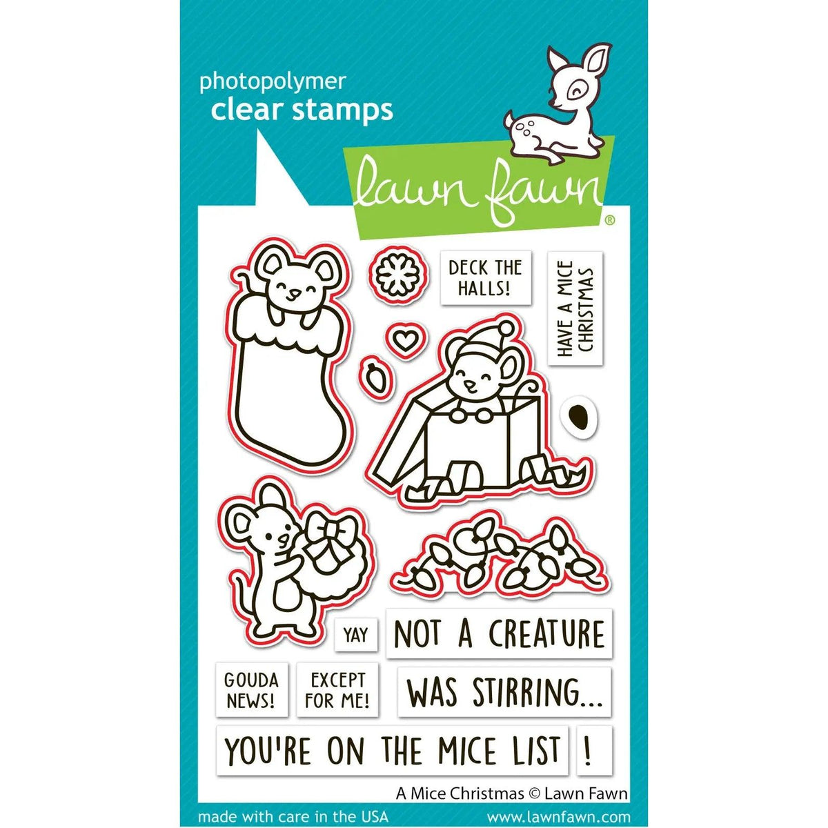 Lawn Fawn - Lawn Cuts - A Mice Christmas-ScrapbookPal