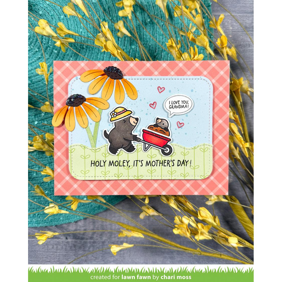 Lawn Fawn - Lawn Cuts - A Mole Lot of Flowers-ScrapbookPal