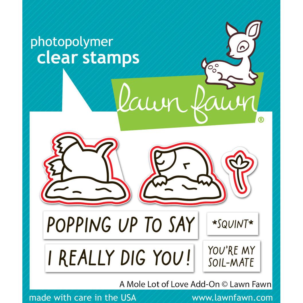 Lawn Fawn - Lawn Cuts - A Mole Lot of Love Add-On-ScrapbookPal