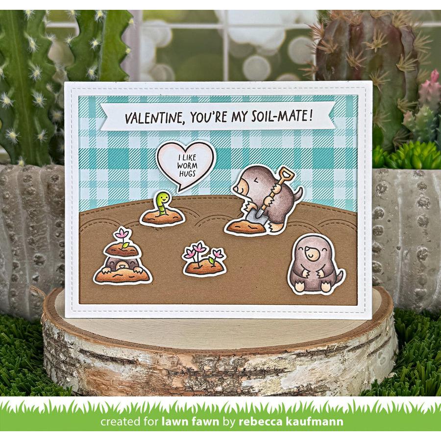 Lawn Fawn - Lawn Cuts - A Mole Lot of Love Add-On-ScrapbookPal