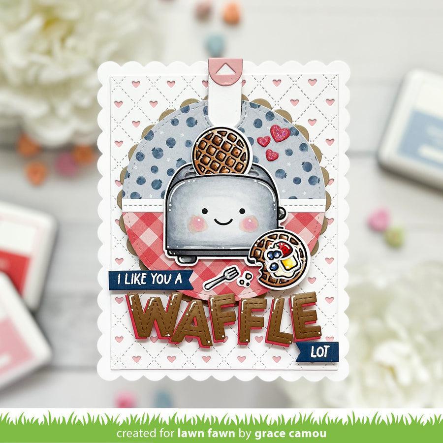 Lawn Fawn - Lawn Cuts - A Waffle Lot-ScrapbookPal