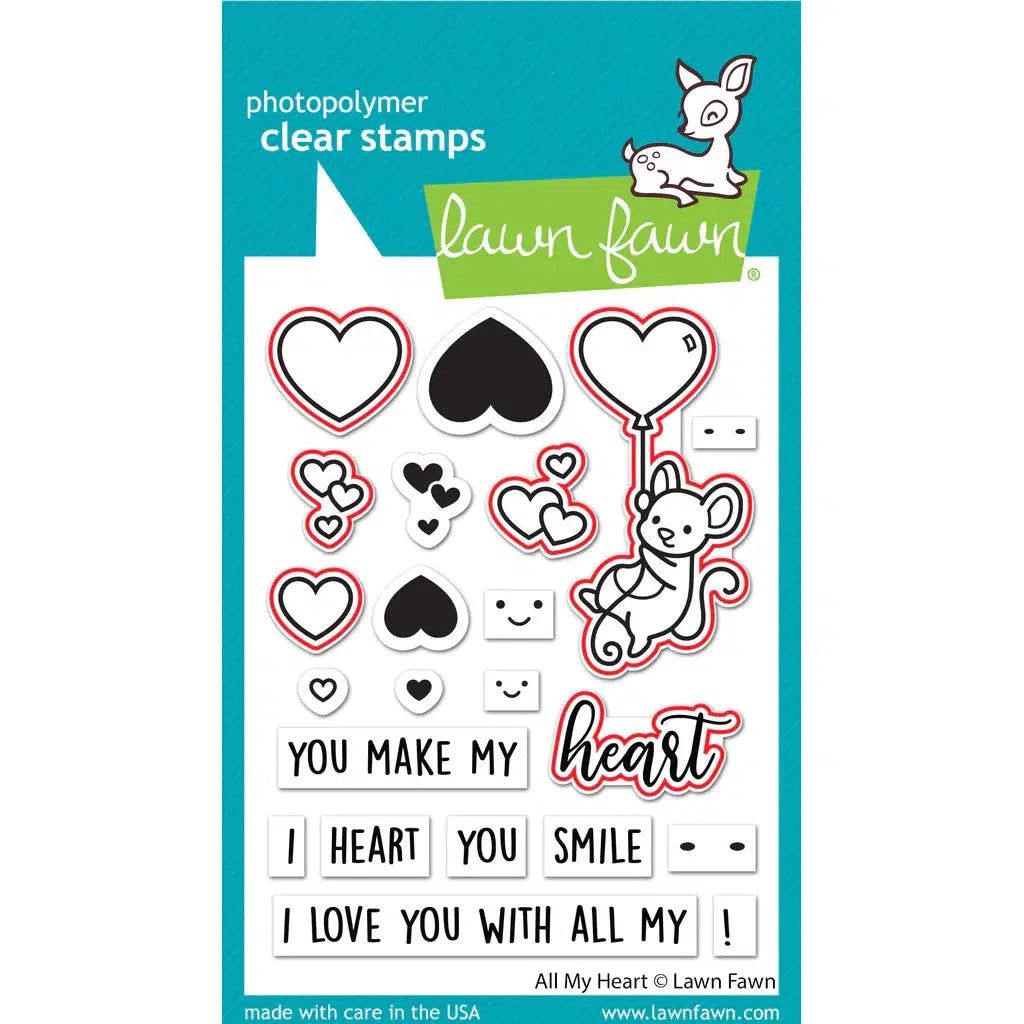 Lawn Fawn - Lawn Cuts - All My Heart-ScrapbookPal