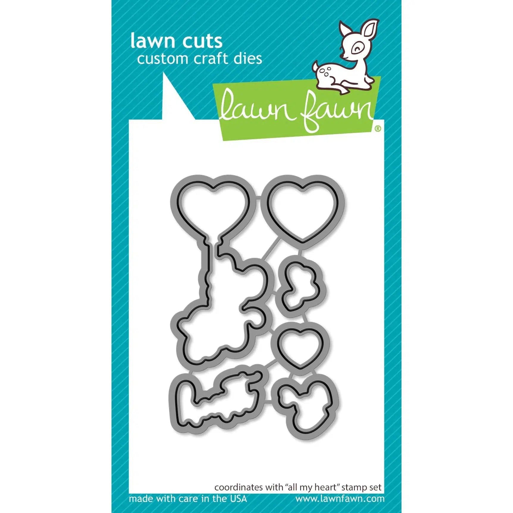 Lawn Fawn - Lawn Cuts - All My Heart-ScrapbookPal