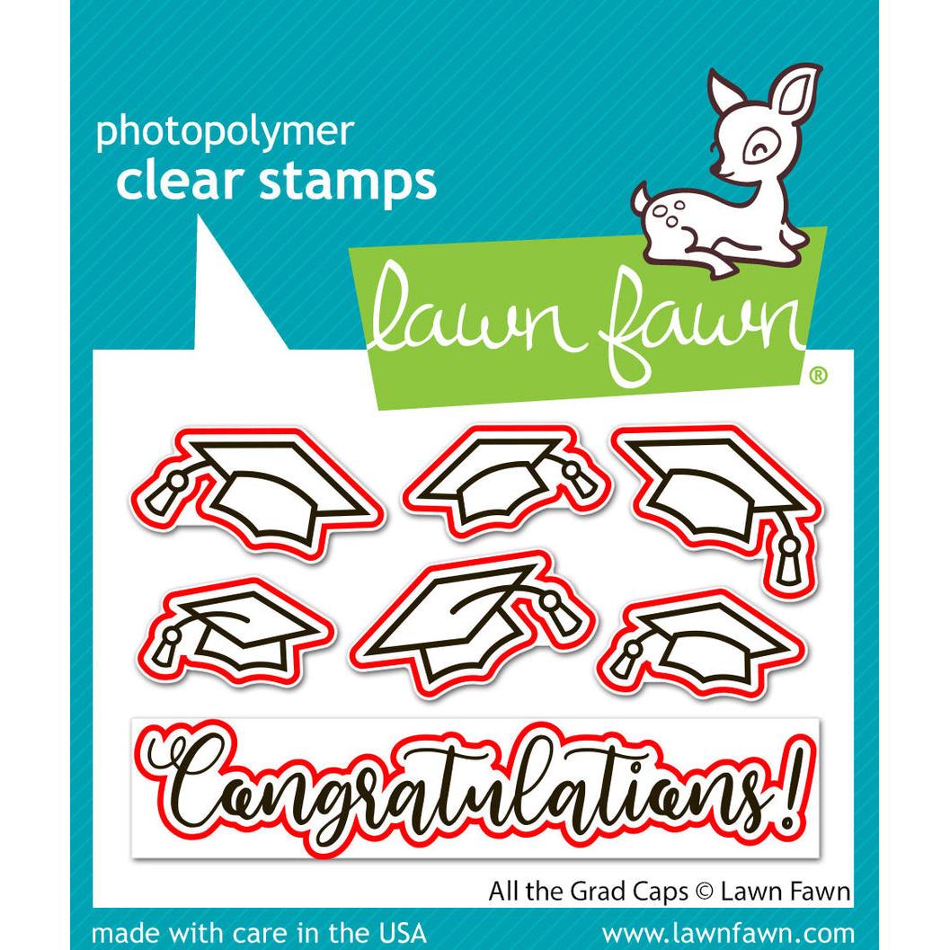 Lawn Fawn - Lawn Cuts - All The Grad Caps-ScrapbookPal
