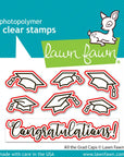 Lawn Fawn - Lawn Cuts - All The Grad Caps-ScrapbookPal
