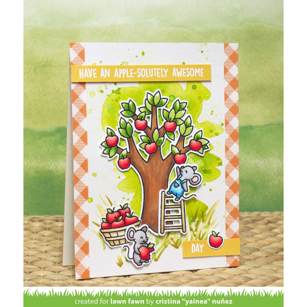 Lawn Fawn - Lawn Cuts - Apple-solutely Awesome-ScrapbookPal