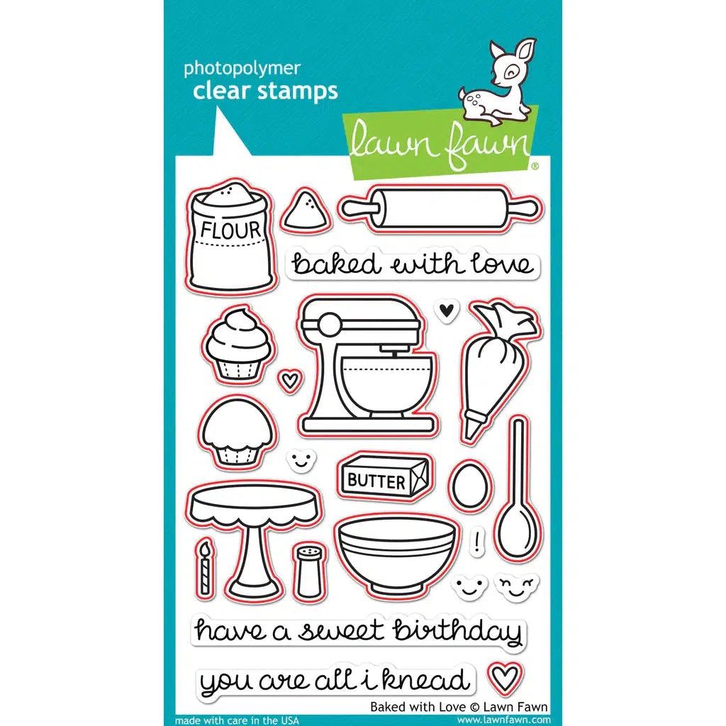 Lawn Fawn - Lawn Cuts - Baked with Love - Scratch &amp; Dent-ScrapbookPal