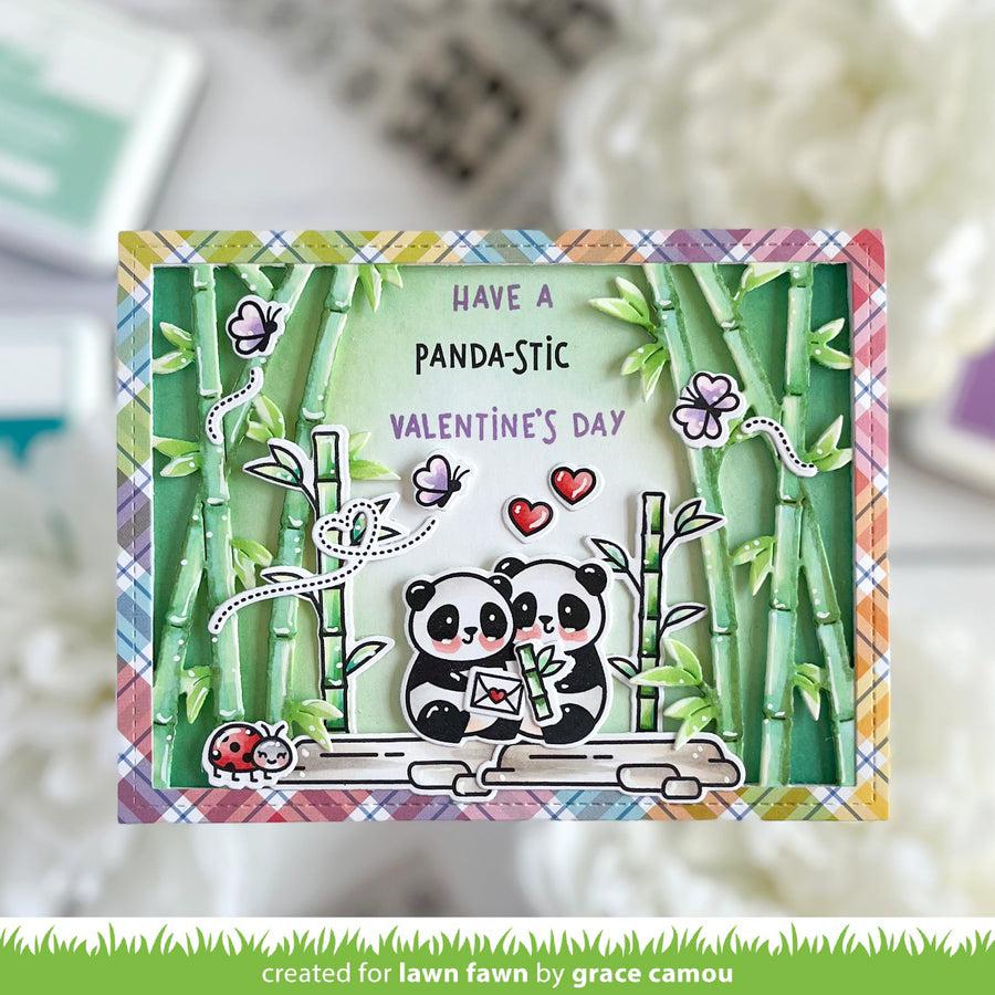 Lawn Fawn - Lawn Cuts - Bamboo Forest Backdrop: Landscape-ScrapbookPal