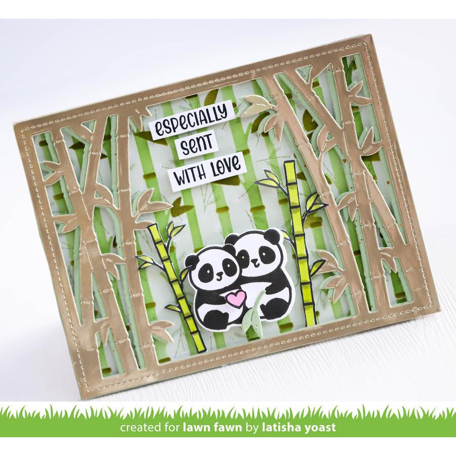 Lawn Fawn - Lawn Cuts - Bamboo Forest Backdrop: Landscape-ScrapbookPal