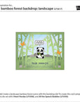 Lawn Fawn - Lawn Cuts - Bamboo Forest Backdrop: Landscape-ScrapbookPal