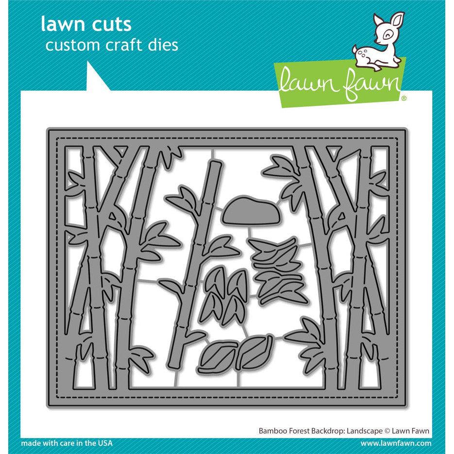 Lawn Fawn - Lawn Cuts - Bamboo Forest Backdrop: Landscape-ScrapbookPal