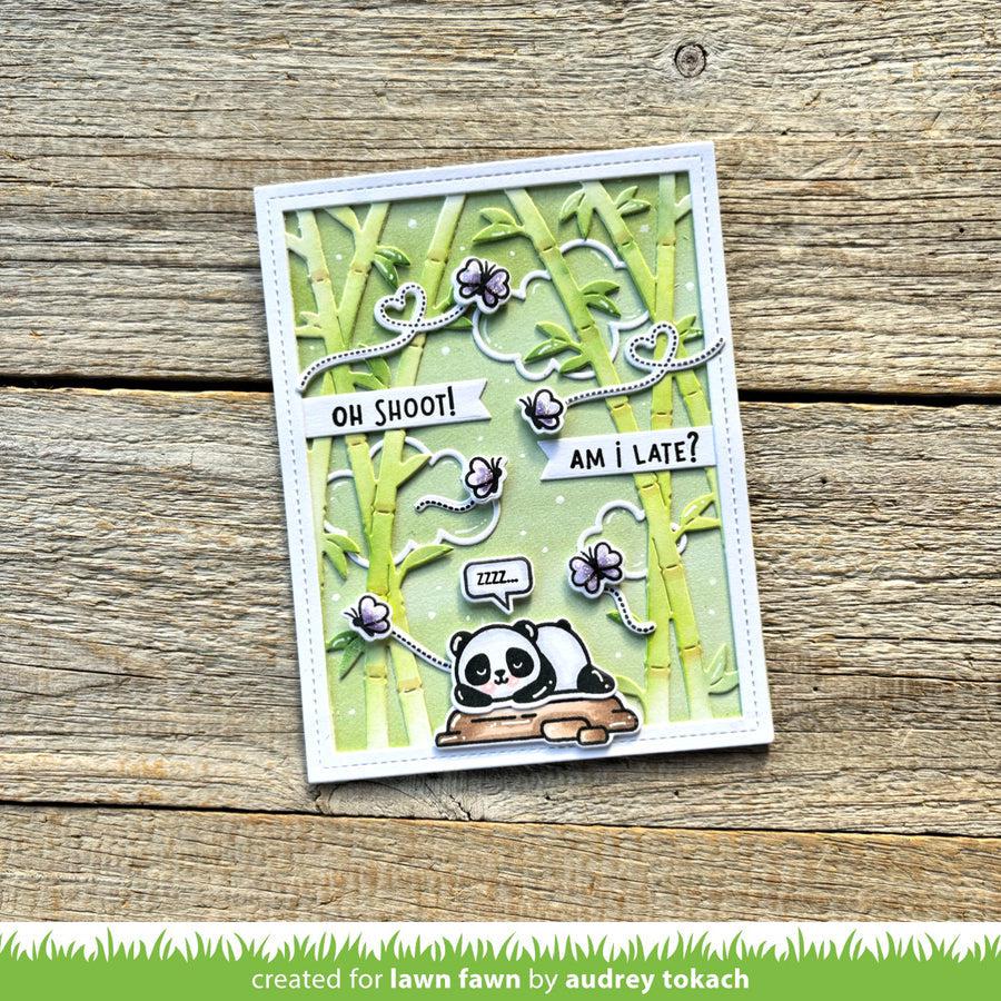 Lawn Fawn - Lawn Cuts - Bamboo Forest Backdrop: Portrait-ScrapbookPal