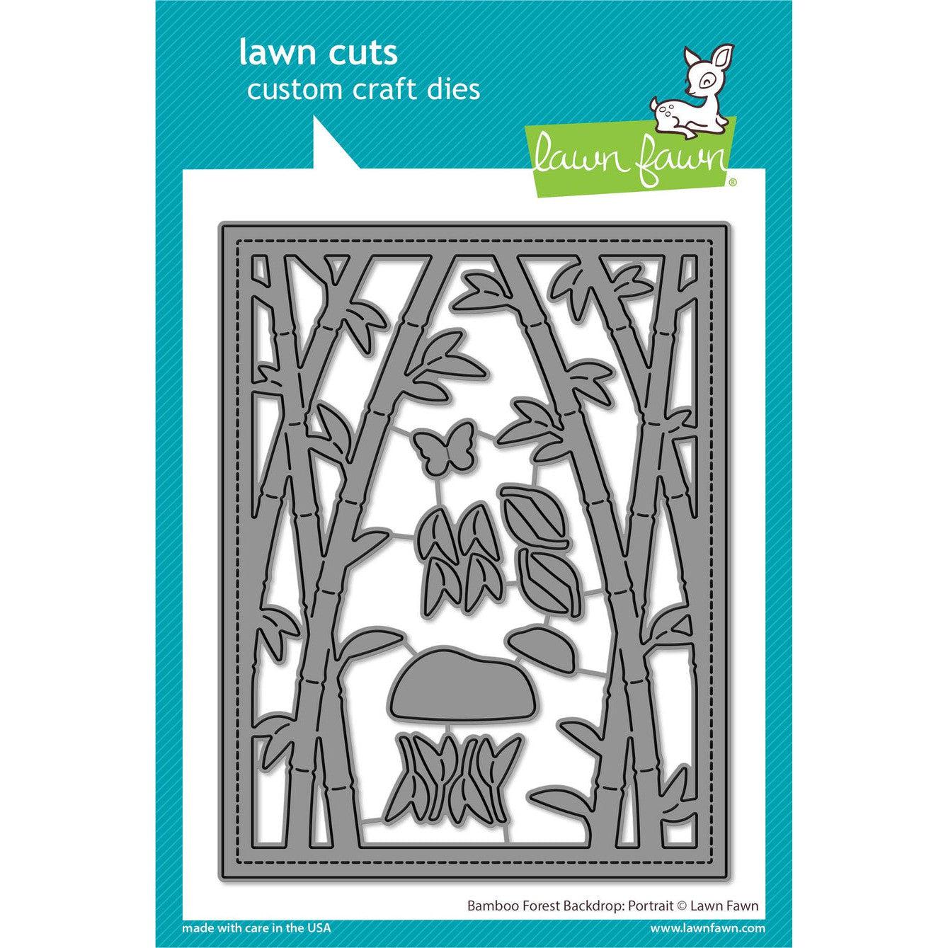 Lawn Fawn - Lawn Cuts - Bamboo Forest Backdrop: Portrait-ScrapbookPal