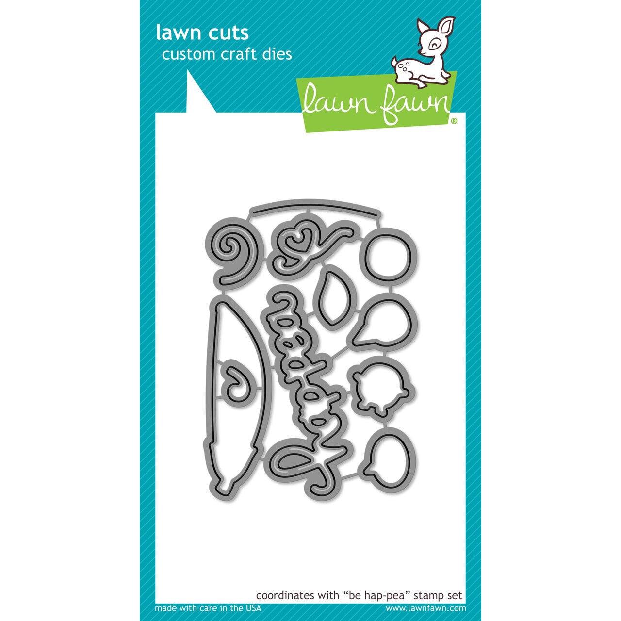 Lawn Fawn - Lawn Cuts - Be Hap-pea-ScrapbookPal