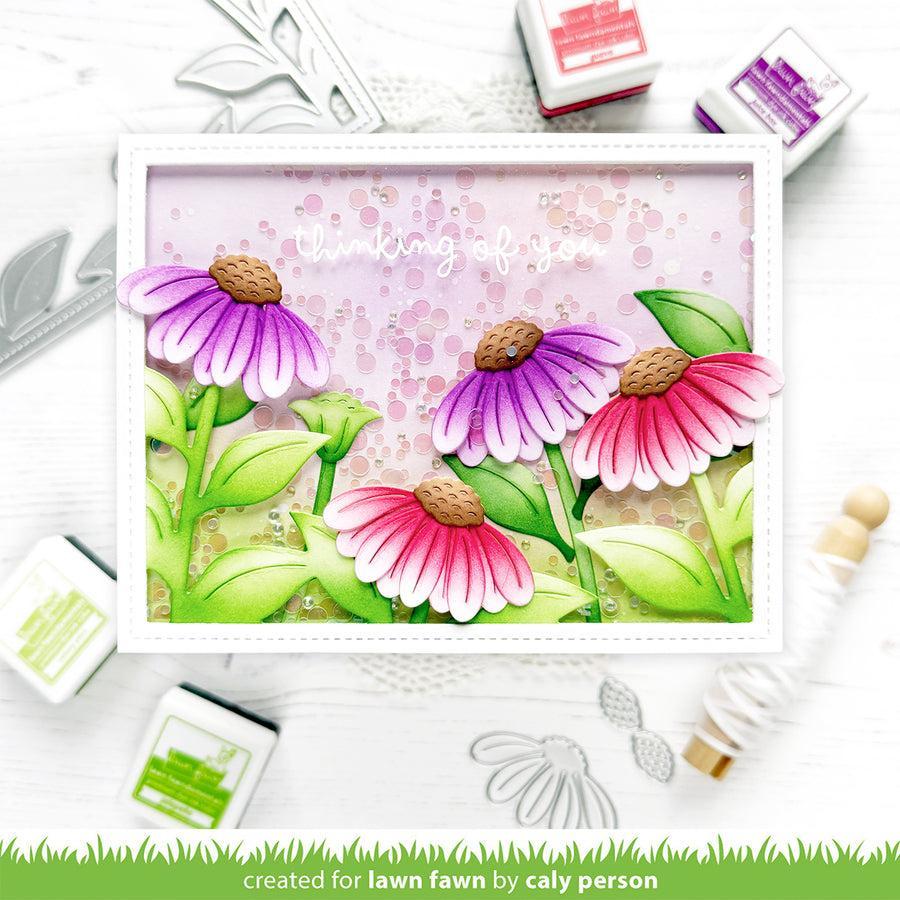 Lawn Fawn - Lawn Cuts - Big Blossom Backdrop: Landscape-ScrapbookPal