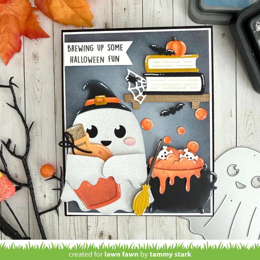Lawn Fawn - Lawn Cuts - Big Hugs Ghost-ScrapbookPal