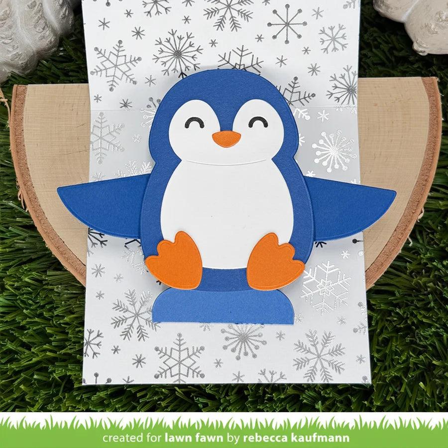 Lawn Fawn - Lawn Cuts - Big Hugs Penguin-ScrapbookPal