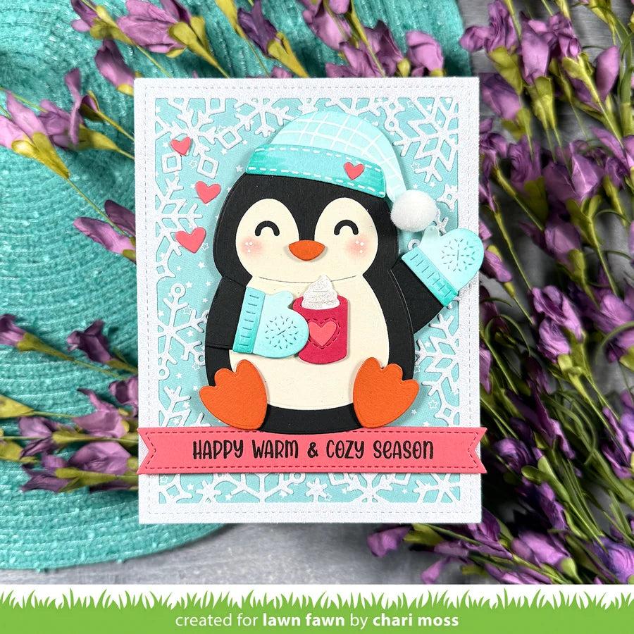 Lawn Fawn - Lawn Cuts - Big Hugs Penguin-ScrapbookPal
