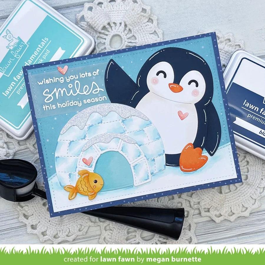 Lawn Fawn - Lawn Cuts - Big Hugs Penguin-ScrapbookPal