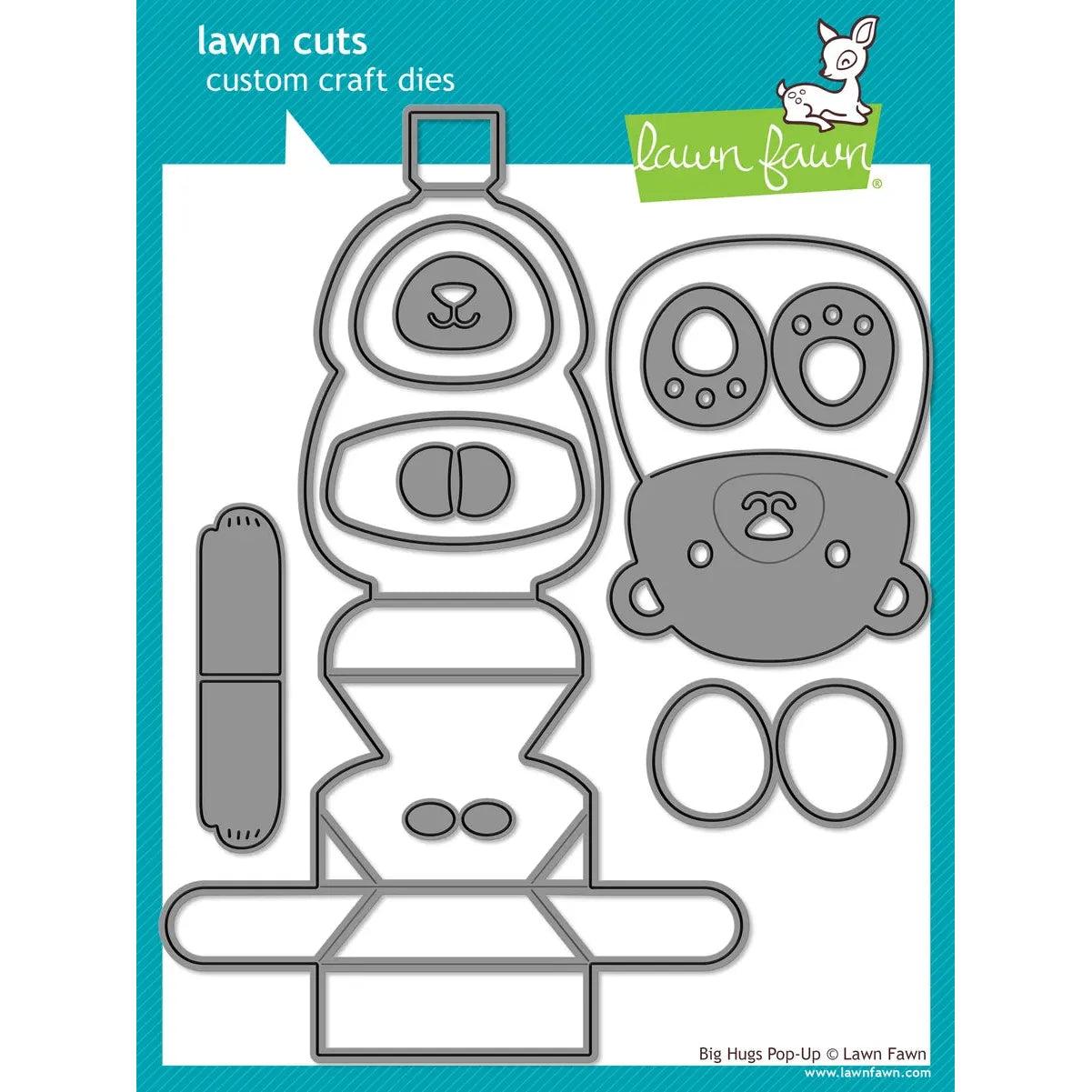 Lawn Fawn - Lawn Cuts - Big Hugs Pop-Up-ScrapbookPal