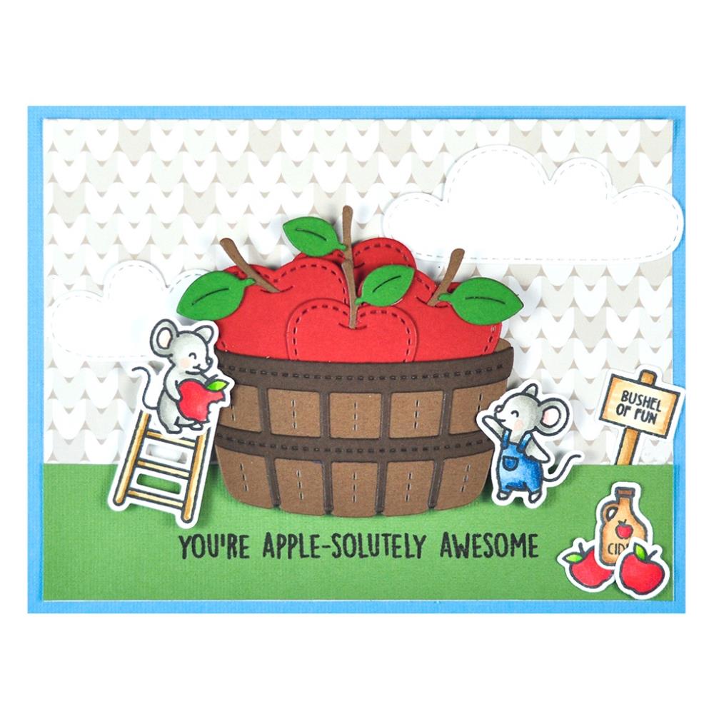 Lawn Fawn - Lawn Cuts - Build-A-Barrel: Apple-ScrapbookPal