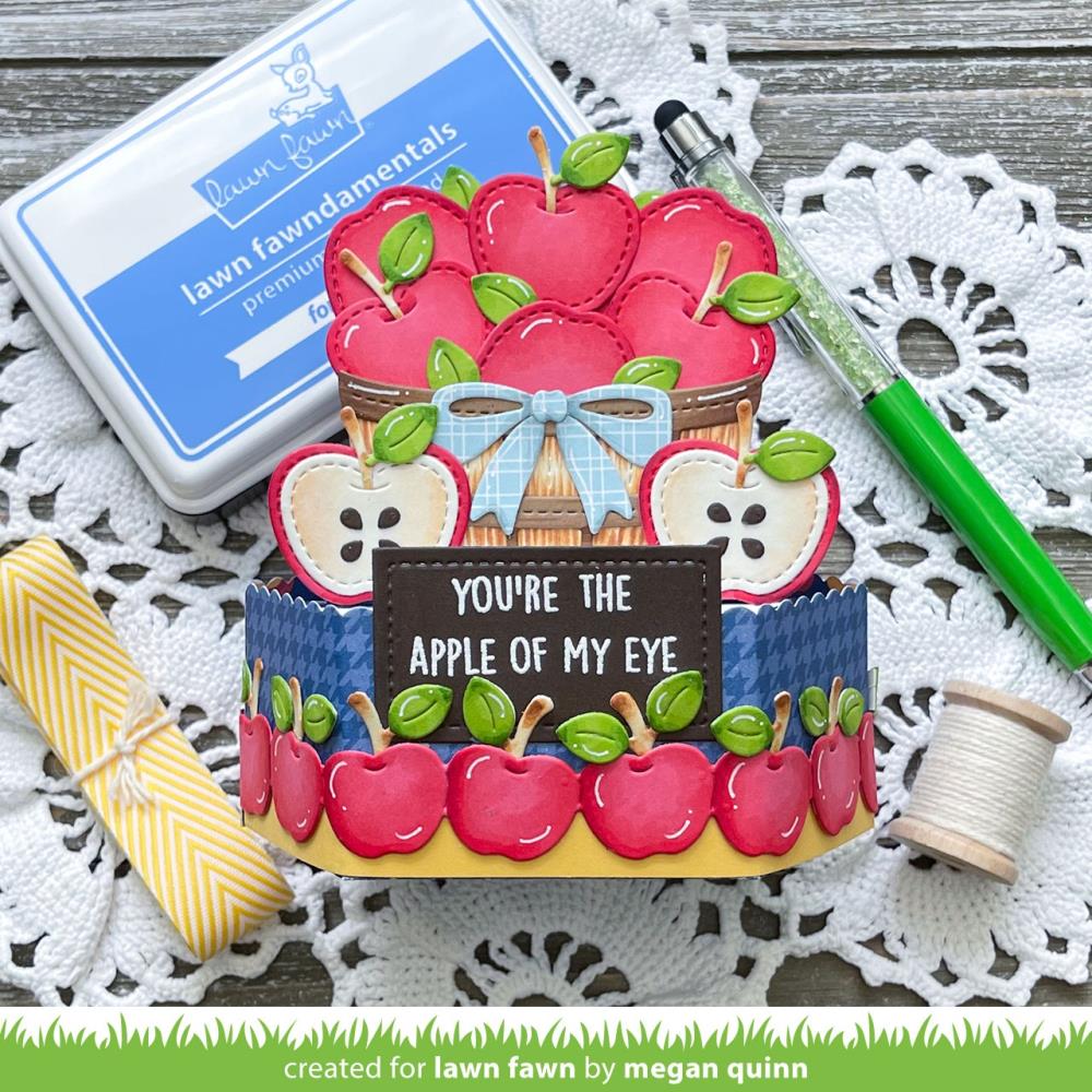 Lawn Fawn - Lawn Cuts - Build-A-Barrel: Apple-ScrapbookPal