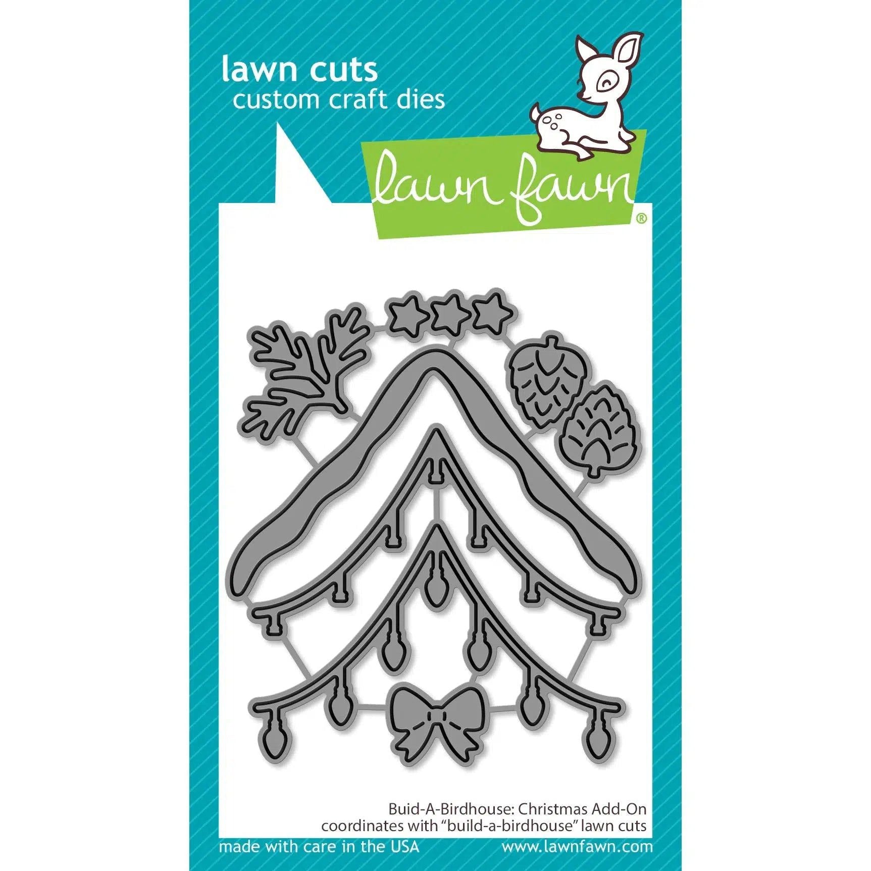 Lawn Fawn - Lawn Cuts - Build-A-Birdhouse Christmas Add-On-ScrapbookPal