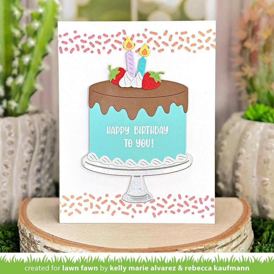 Lawn Fawn - Lawn Cuts - Build-A-Cake Add-On-ScrapbookPal