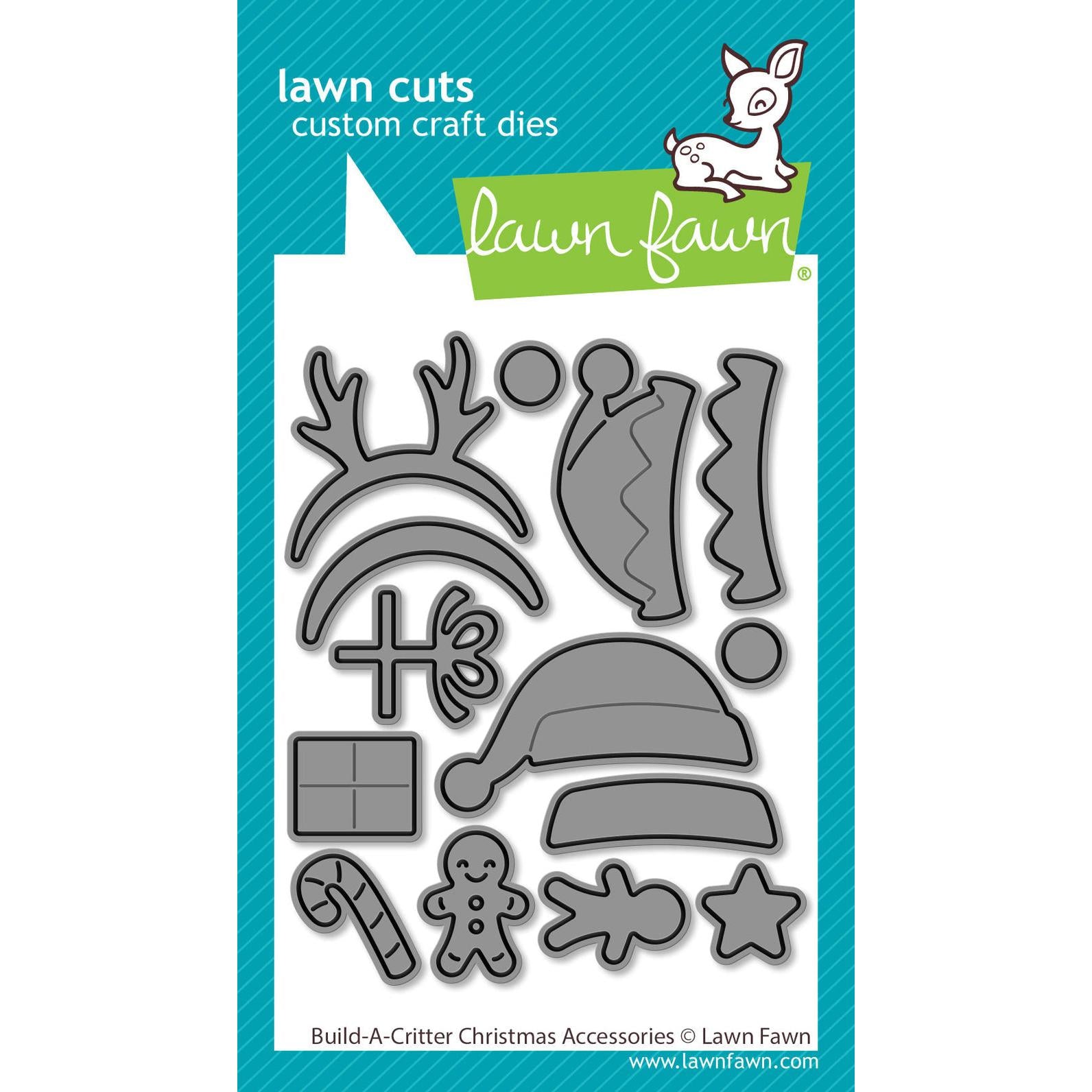 Lawn Fawn - Lawn Cuts - Build-A-Critter Christmas Accessories-ScrapbookPal