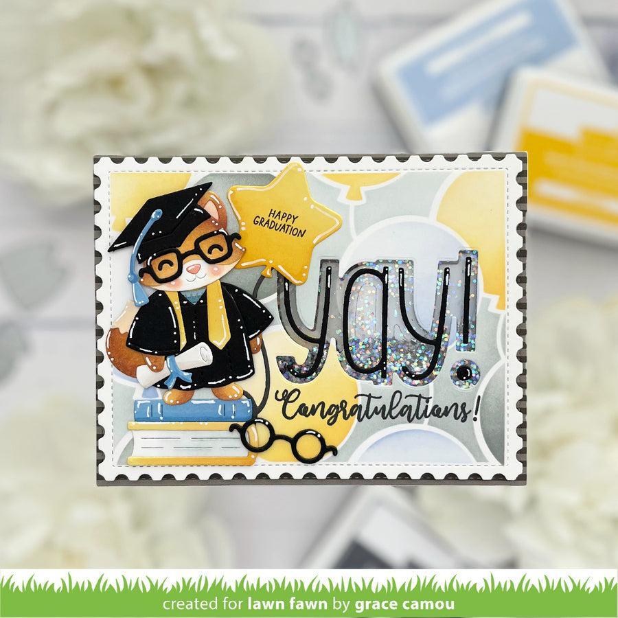 Lawn Fawn - Lawn Cuts - Build-A-Critter Graduation Accessories-ScrapbookPal