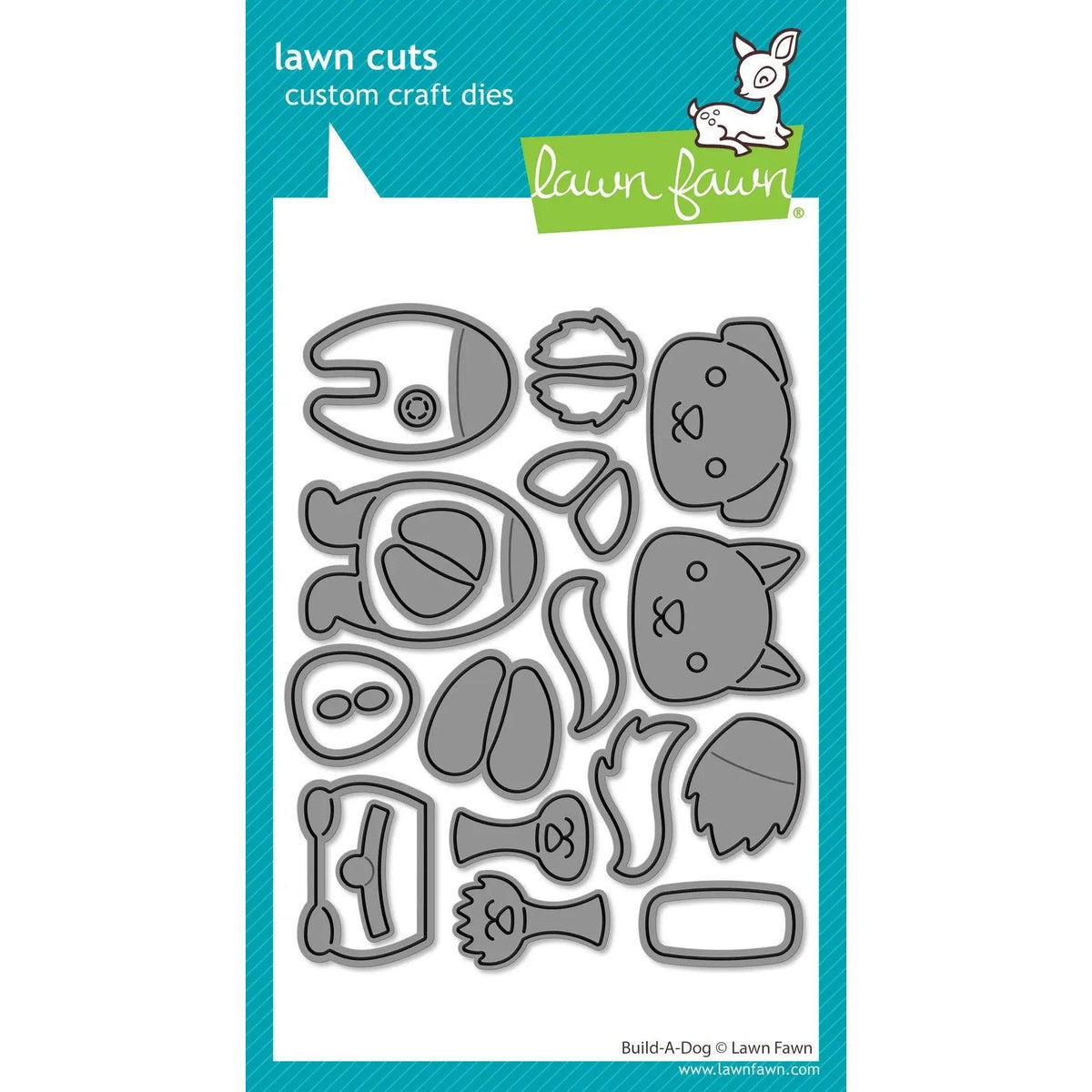 Lawn Fawn - Lawn Cuts - Build-A-Dog-ScrapbookPal