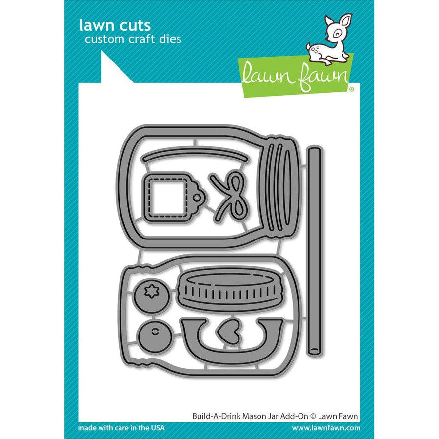 Lawn Fawn - Lawn Cuts - Build-A-Drink Mason Jar Add-On-ScrapbookPal